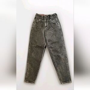 Vintage Lee Womans Jeans Blue Dark Wash Pleated Union USA 80s 30 Inch Waist